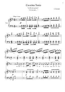 Die Regimentstochter: Ah! mes amis (E Major) by Gaetano Donizetti