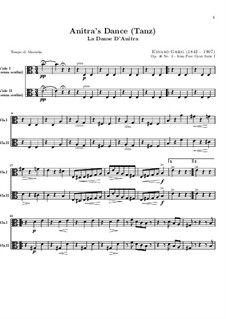 Suite Nr.1. Anitras Tanz, Op.46 No.3: Bratschenstimme by Edvard Grieg