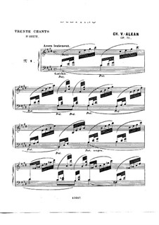 Cinquième recueil de chants, Op.70: Für Klavier by Charles-Valentin Alkan