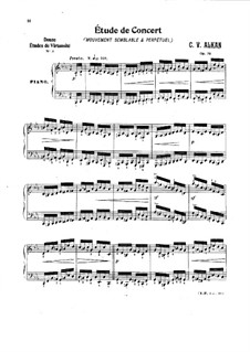Drei grosse Etüden, Op.76: Etüde Nr.3 by Charles-Valentin Alkan