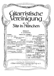 Gitarristische Vereinigung. Jahrgang X, Nr.6: Gitarristische Vereinigung. Jahrgang X, Nr.6 by Francesco Molino, Mauro Giuliani, Adam Darr