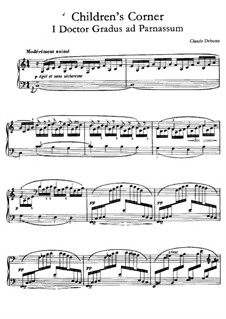 Nr.1 Doctor Gradus ad Parnassum: Für Klavier by Claude Debussy