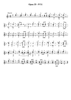 Vierundzwanzig Übungen für Gitarre, Op.35: Etüde Nr.11 by Fernando Sor