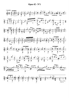 Sechs kurze Stücke, Op.42: Vollsammlung by Fernando Sor