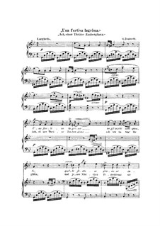 Der Liebestrank: Akt II, Romanze Nemorino 'Una furtiva lagrima' (g-Moll) by Gaetano Donizetti