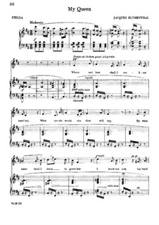 My Queen: Für Stimme und Klavier by Jacques Blumenthal