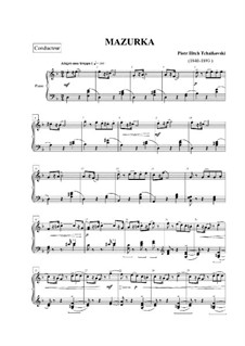 Nr.10 Mazurka: Für Klavier by Pjotr Tschaikowski