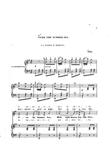 La donna è mobile (Over the Summer Sea): Für Stimme und Klavier (english and italian texts) by Giuseppe Verdi