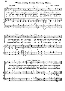 When Johnny Comes Marching Home: Für Stimme und Klavier by Patrick Sarsfield Gilmore