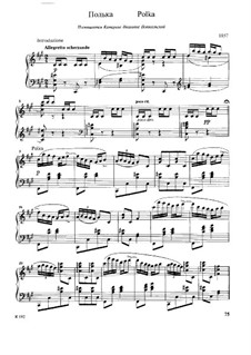 Polka in fis-Moll: Für Klavier by Mily Balakirev
