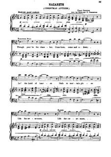 Nazareth: Klavierauszug mit Singstimmen by Charles Gounod