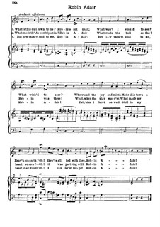 Robin Adair: C-Dur by folklore