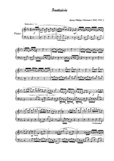 Sechsunddreißig Fantasien für Cembalo, TWV 33: Fantasie Nr.12 by Georg Philipp Telemann