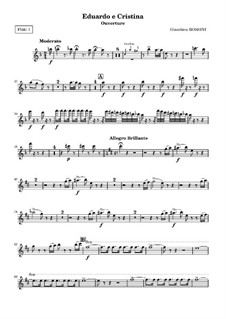 Eduardo e Cristina: Ouvertüre – Flötenstimme I by Gioacchino Rossini