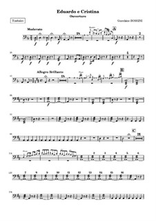 Eduardo e Cristina: Ouvertüre – Paukenstimme by Gioacchino Rossini