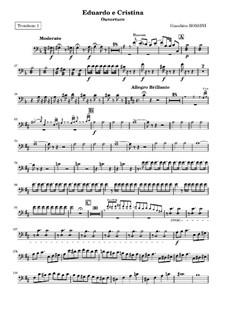 Eduardo e Cristina: Ouvertüre – Posaunenstimme I by Gioacchino Rossini