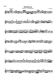 Badinerie: Flötenstimme by Johann Sebastian Bach