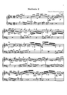 Nr.2 in c-Moll, BWV 788: Für Keyboard (Noten von hohem Qualität) by Johann Sebastian Bach