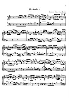 Nr.4 in d-Moll, BWV 790: Für Keyboard by Johann Sebastian Bach