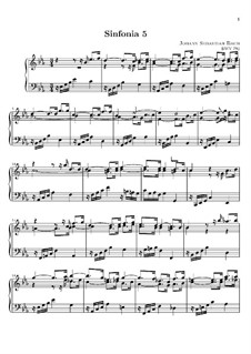 Nr.5 in Es-dur, BWV 791: Für Keyboard (Noten von hohem Qualität) by Johann Sebastian Bach