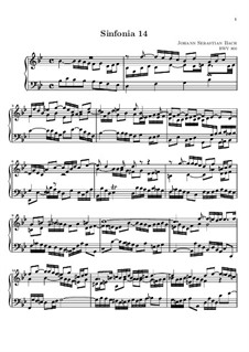 Nr.14 in B-dur, BWV 800: Für Keyboard (Noten von hohem Qualität) by Johann Sebastian Bach