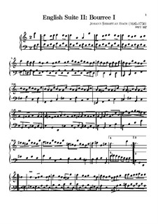 Suite Nr.2 in a-Moll, BWV 807: Bourrée I by Johann Sebastian Bach