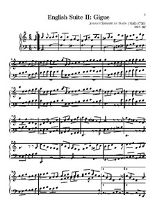 Suite Nr.2 in a-Moll, BWV 807: Gigue by Johann Sebastian Bach