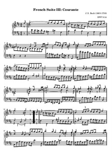 Suite No.3 in h-Moll, BWV 814: Courante by Johann Sebastian Bach