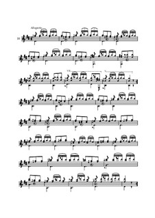 Fünfundzwanzig Etüden für Gitarre, Op.60: Nr.10 by Matteo Carcassi