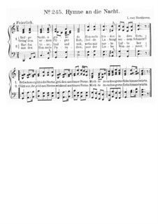 Heilige Nacht O Giesse Du: Singpartitur by Ludwig van Beethoven