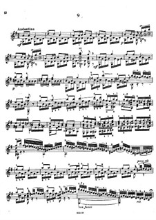 Fünfundzwanzig Etüden, Op.38: Etüden Nr.9-10  by Napoléon Coste