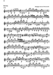 Partita für Laute in F-Dur: Partita für Laute in F-Dur by Giuseppe Antonio Brescianello