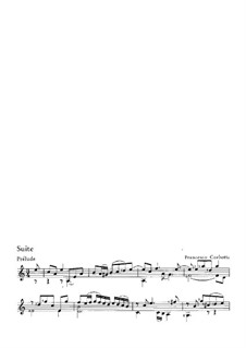 Suite in a-Moll: Suite in a-Moll by Francesco Corbetta