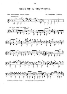 Gems of 'Il trovatore' by Verdi for Guitar: Gems of 'Il trovatore' by Verdi for Guitar by Charles James Dorn