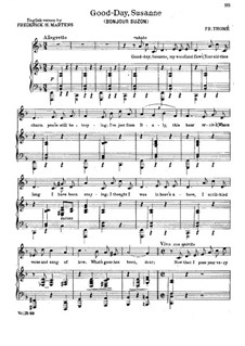 Good-Day, Susanne: Good-Day, Susanne by Francis Thomé