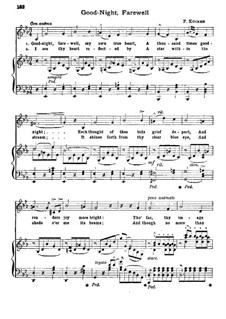 Good Night, Farewell: Good Night, Farewell by Friedrich Wilhelm Kücken