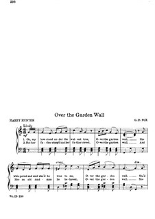 Over the Garden Wall: Für Stimme und Klavier by George Fox