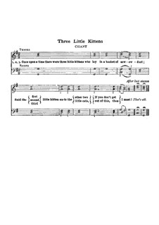 Three Little Kittens: Für Chor by Unknown (works before 1850)