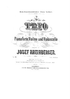 Klaviertrio Nr.1 in d-Moll, Op.34: Klaviertrio Nr.1 in d-Moll by Josef Gabriel Rheinberger