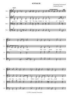 Psalm for Choir: Psalm for Choir by Vladimir Polionny
