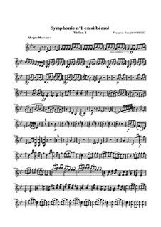 Sinfonie Nr.1 in B-Dur: Violinstimme II by François Joseph Gossec