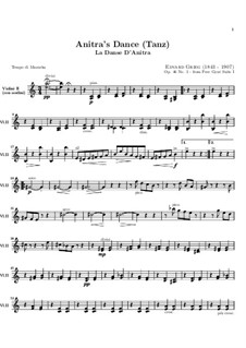 Suite Nr.1. Anitras Tanz, Op.46 No.3: Violinstimme II by Edvard Grieg