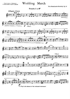 Hochzeitsmarsch: Trompetestimmen by Felix Mendelssohn-Bartholdy
