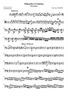 Eduardo e Cristina: Ouvertüre – Cellostimme by Gioacchino Rossini