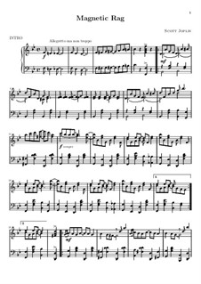 Magnetic Rag: Für Klavier (Noten von hohem Qualität) by Scott Joplin