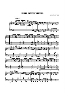 Elite Syncopations: Für Klavier (Noten von hohem Qualität) by Scott Joplin