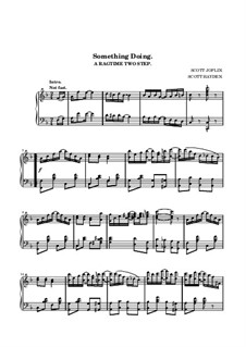 Something Doing: Für Klavier (Noten von hohem Qualität) by Scott Joplin, Scott Hayden