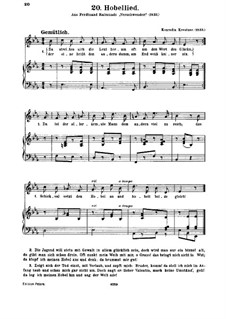 Hobellied: Klavierauszug mit Singstimmen by Konradin Kreutzer