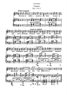 Sechs Lieder, Op.1: Alle Lieder by Peter Cornelius