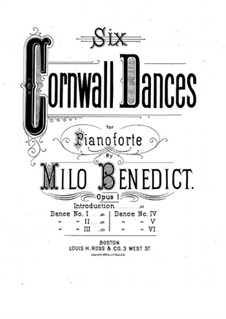 Six Cornwall Dances, Op.1: Dance No.1 by Milo Ellsworth Benedict